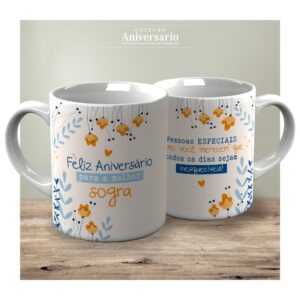 Caneca Aniversário Sogra ( Frase)
