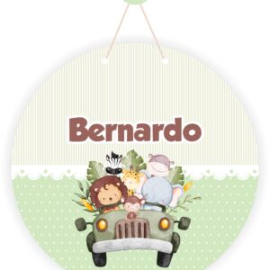 Porta Maternidade Menino Mdf