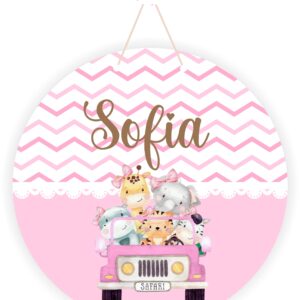 Porta Maternidade Menina Mdf