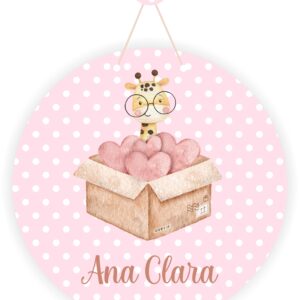 Porta Maternidade Menina Mdf