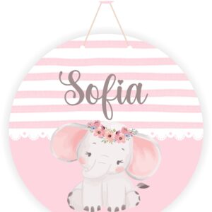 Porta Maternidade Menina Mdf