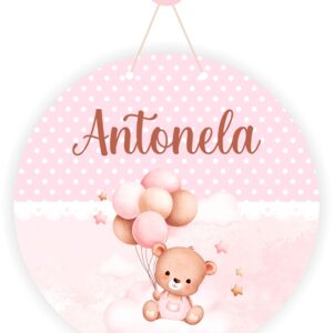 Porta Maternidade Menina Mdf