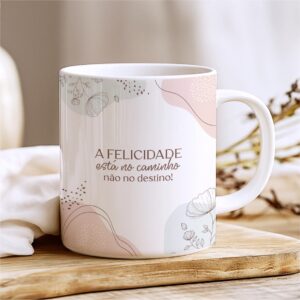Caneca Frase Leveza