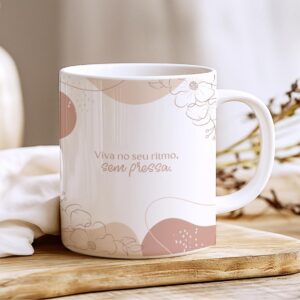 Caneca Frase Leveza