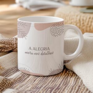 Caneca Frase Leveza