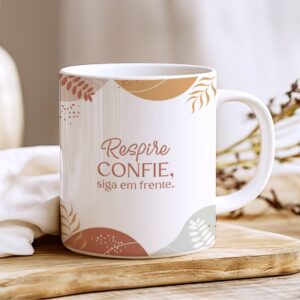 Caneca Frase Leveza