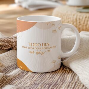 Caneca Frase Leveza