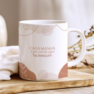 Caneca Frase Leveza