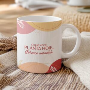 Caneca Frase Leveza