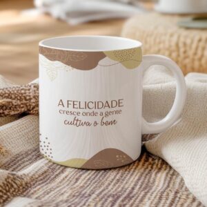 Caneca Frase Leveza
