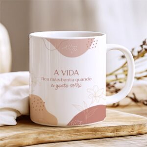 Caneca Frase Leveza
