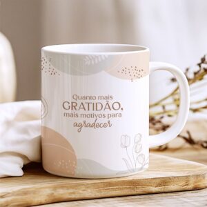 Caneca Frase Leveza