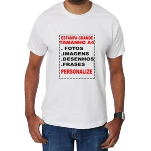 Camiseta Branca Poliéster